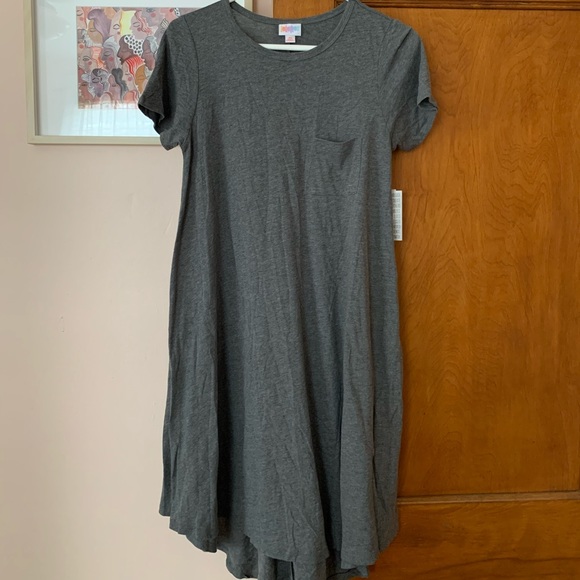 NWT Lula Roe Gray T-Shirt Dress - Picture 1 of 6